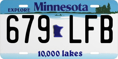 MN license plate 679LFB