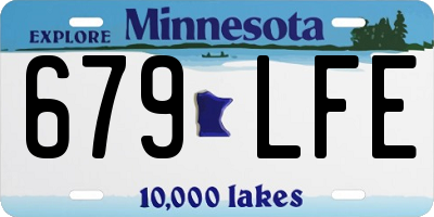 MN license plate 679LFE