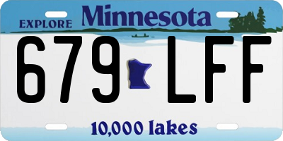 MN license plate 679LFF