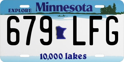 MN license plate 679LFG