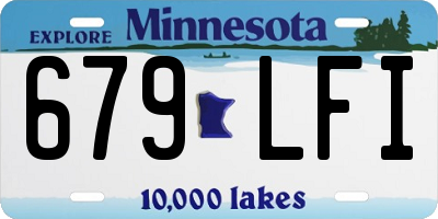 MN license plate 679LFI