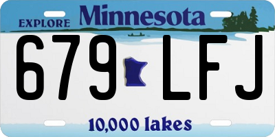 MN license plate 679LFJ