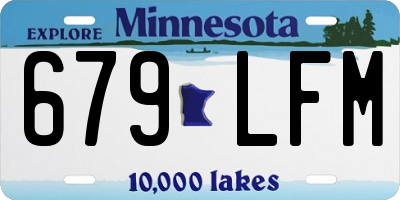 MN license plate 679LFM