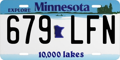 MN license plate 679LFN
