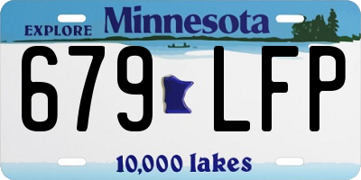 MN license plate 679LFP