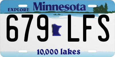 MN license plate 679LFS