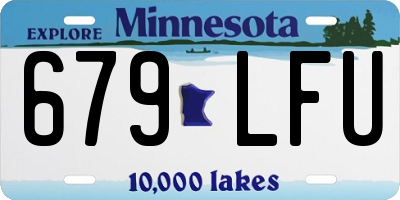 MN license plate 679LFU