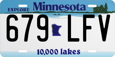 MN license plate 679LFV