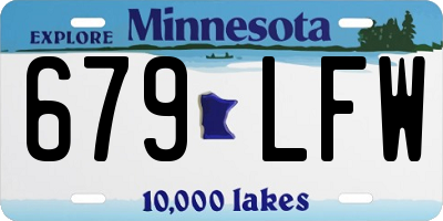 MN license plate 679LFW