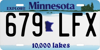 MN license plate 679LFX