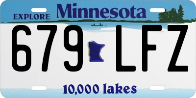 MN license plate 679LFZ