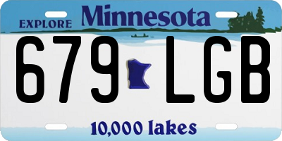MN license plate 679LGB