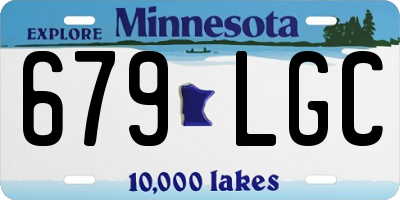 MN license plate 679LGC