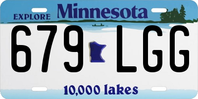 MN license plate 679LGG