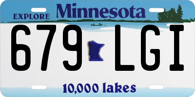 MN license plate 679LGI
