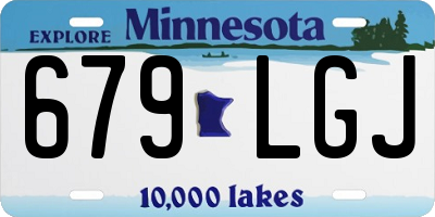 MN license plate 679LGJ