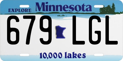 MN license plate 679LGL