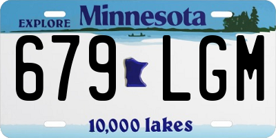 MN license plate 679LGM