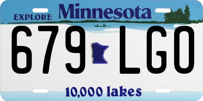 MN license plate 679LGO