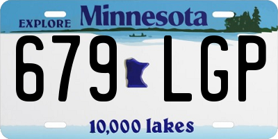 MN license plate 679LGP
