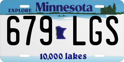 MN license plate 679LGS