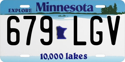 MN license plate 679LGV