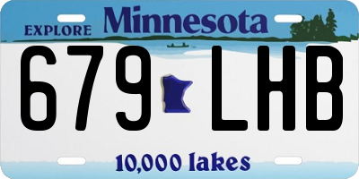 MN license plate 679LHB