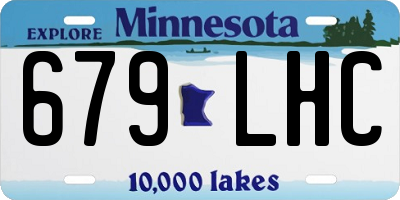 MN license plate 679LHC
