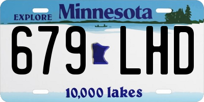 MN license plate 679LHD