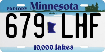 MN license plate 679LHF