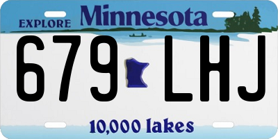 MN license plate 679LHJ