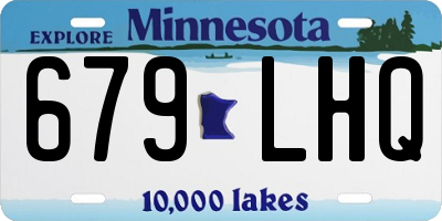 MN license plate 679LHQ