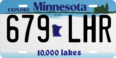 MN license plate 679LHR