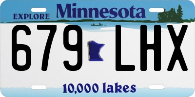 MN license plate 679LHX