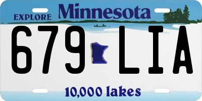 MN license plate 679LIA
