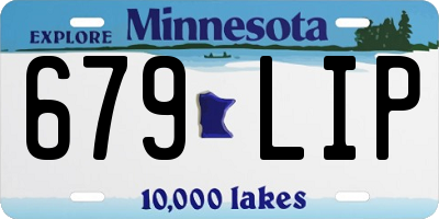 MN license plate 679LIP
