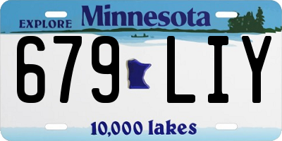 MN license plate 679LIY