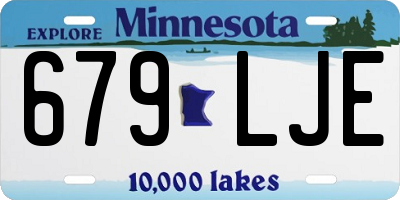 MN license plate 679LJE