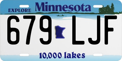 MN license plate 679LJF