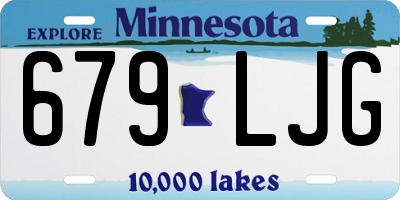 MN license plate 679LJG