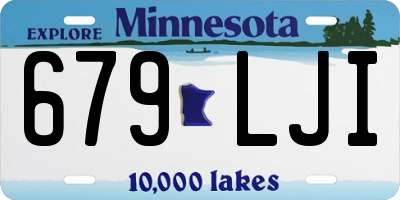 MN license plate 679LJI