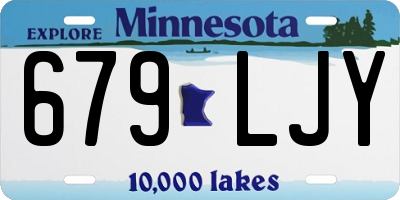 MN license plate 679LJY