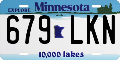 MN license plate 679LKN