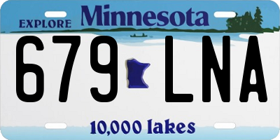 MN license plate 679LNA