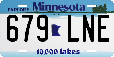 MN license plate 679LNE