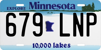 MN license plate 679LNP