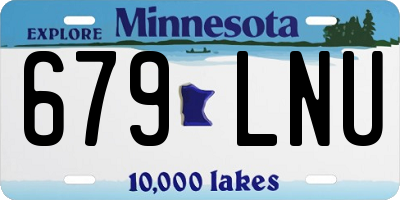 MN license plate 679LNU