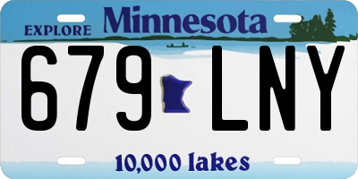 MN license plate 679LNY
