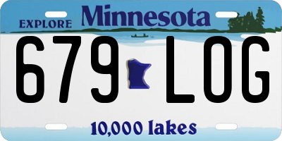 MN license plate 679LOG
