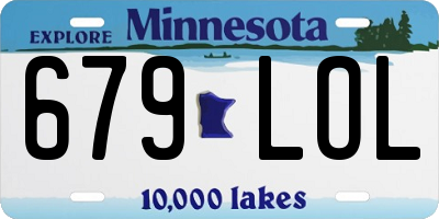 MN license plate 679LOL